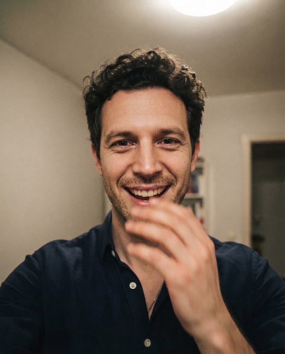 Your reaction, which Alex gets: Sam laughing